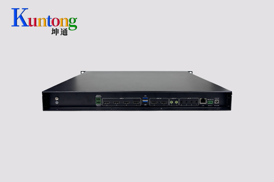 Kuntong坤通KTM-ENC-RU4H录播主机背面图